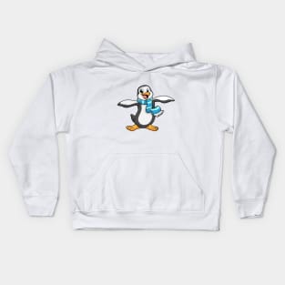 Penguin with a scarf Kids Hoodie